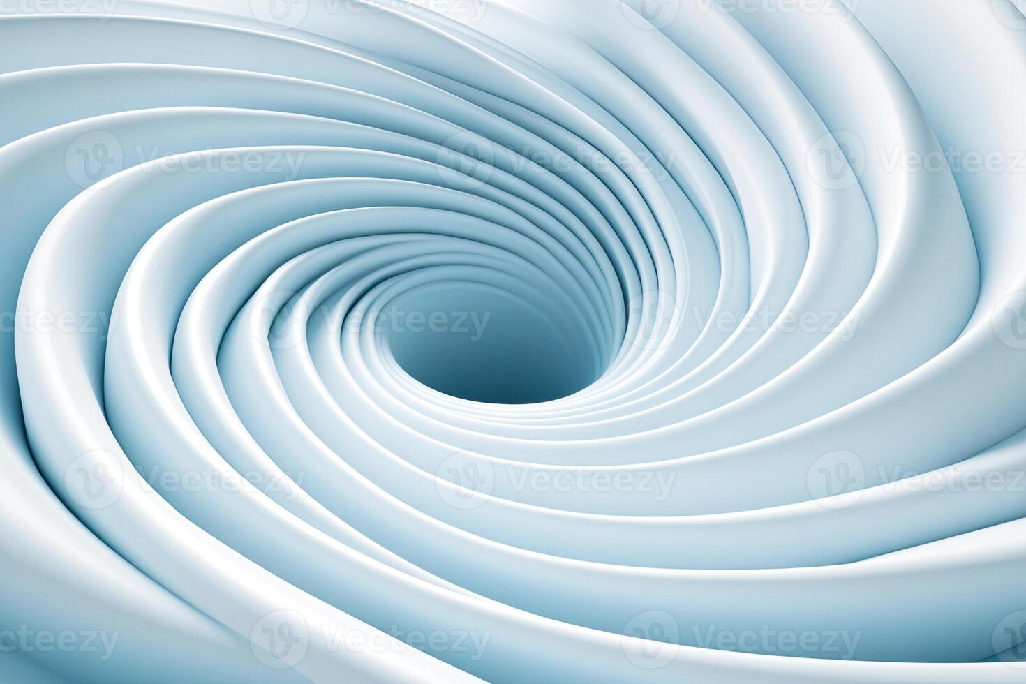 A white swirl of fabric in a blue background photo