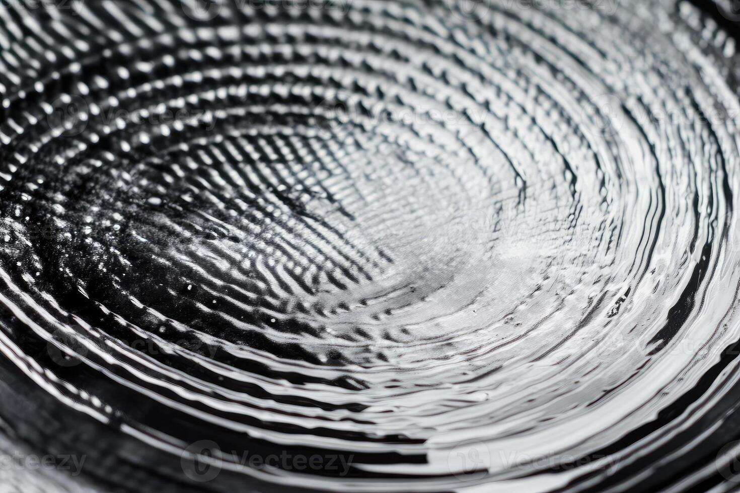 A black and white photo of a circular object