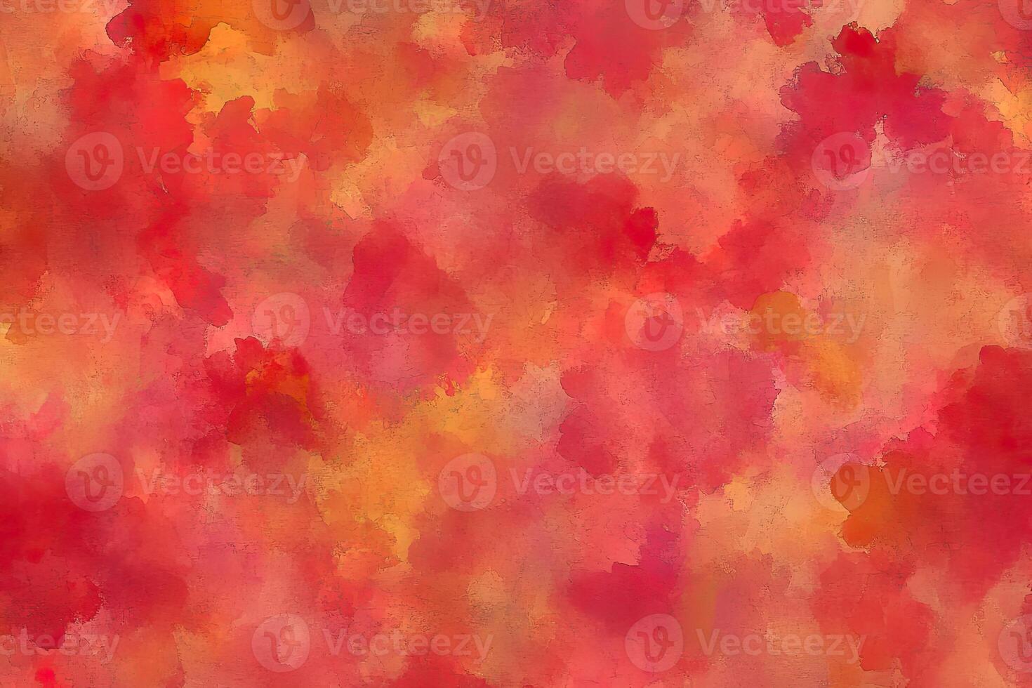 A watercolor painting of red and orange flowers photo