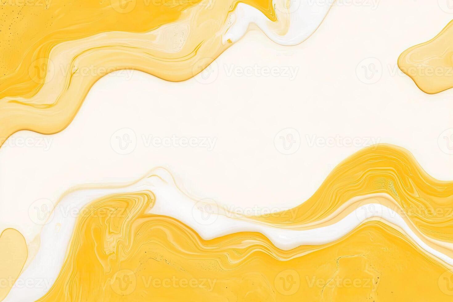 A yellow and white paint surface with waves photo