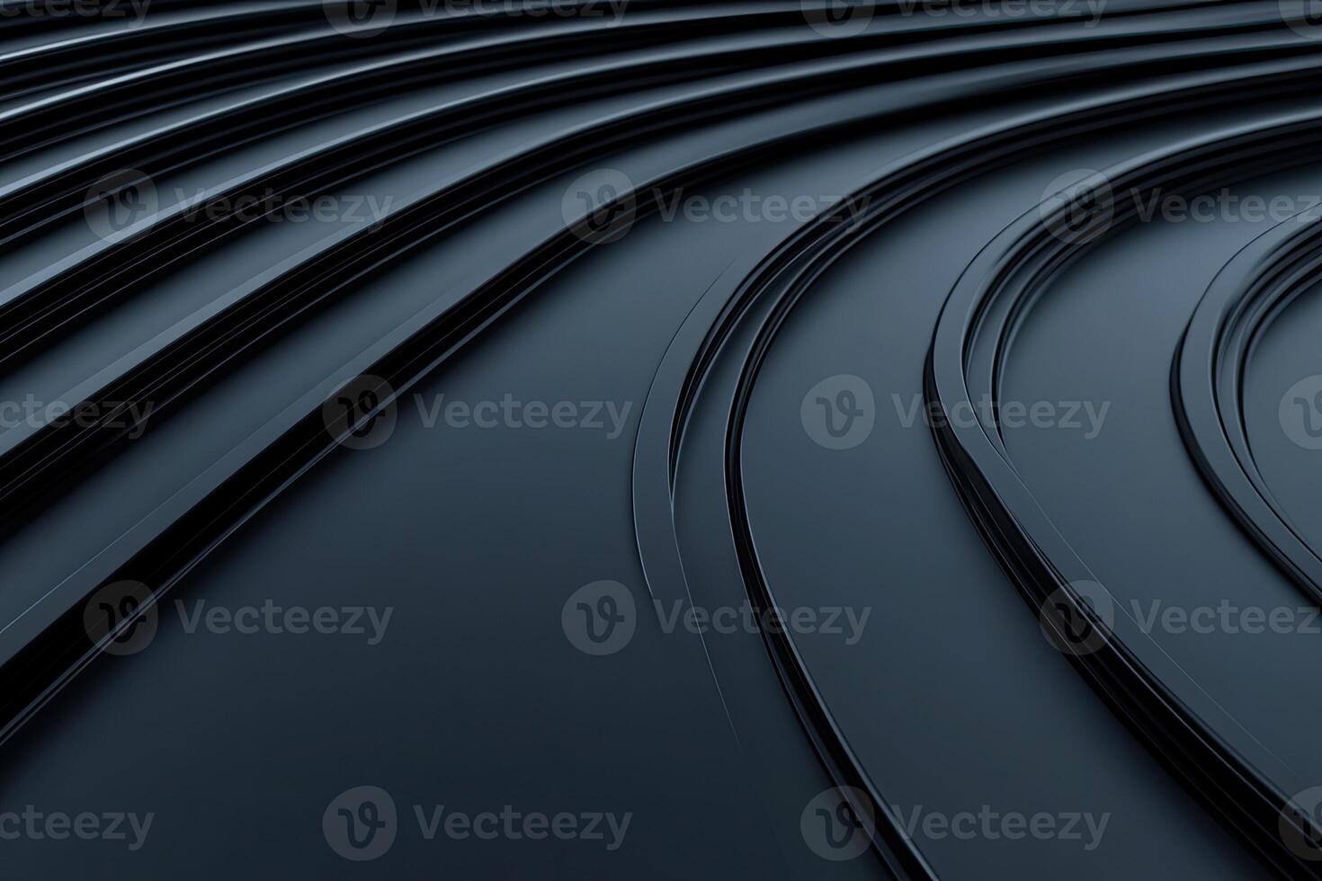 Black and white abstract background with curved lines photo