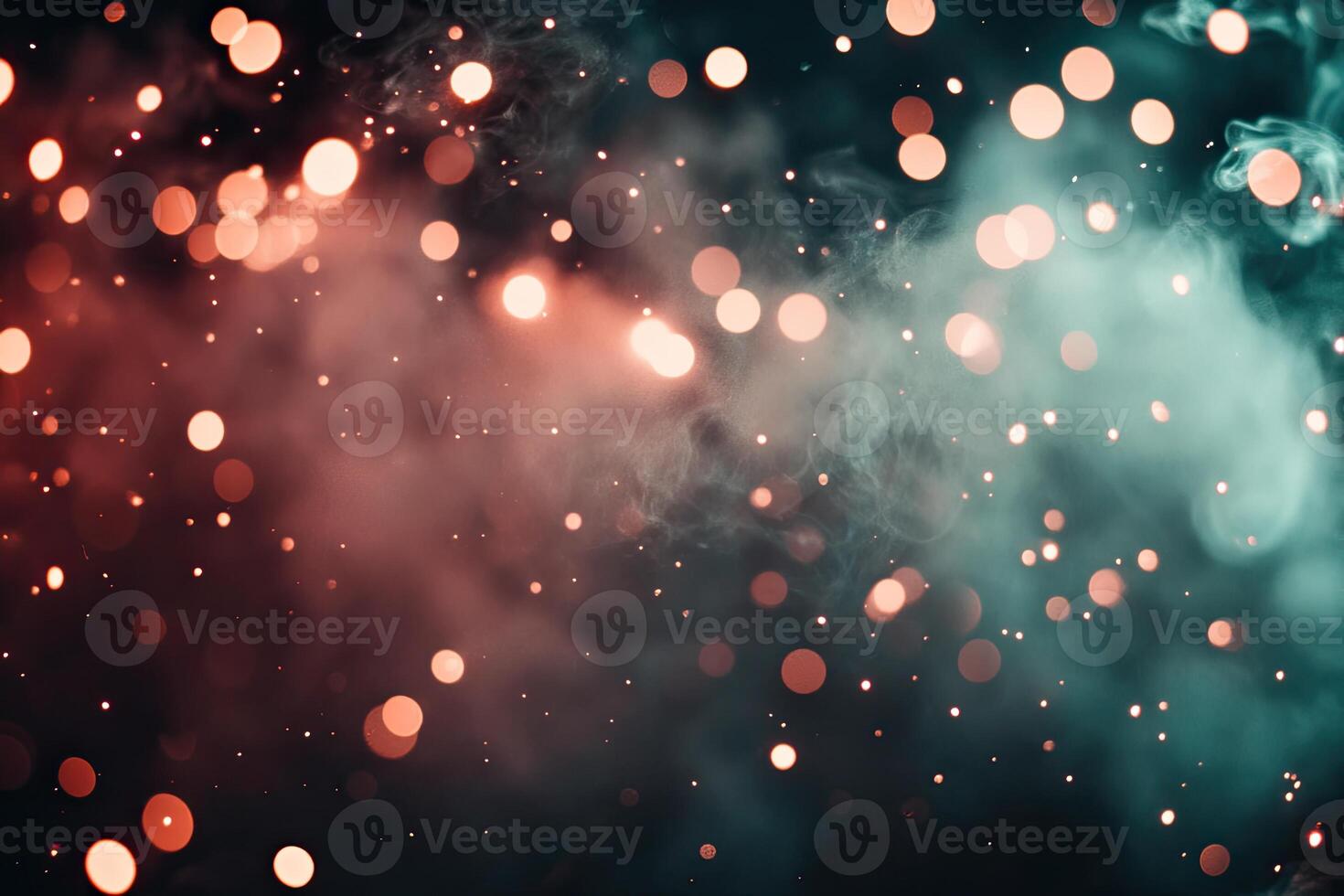 A blurry image of a red and blue light photo