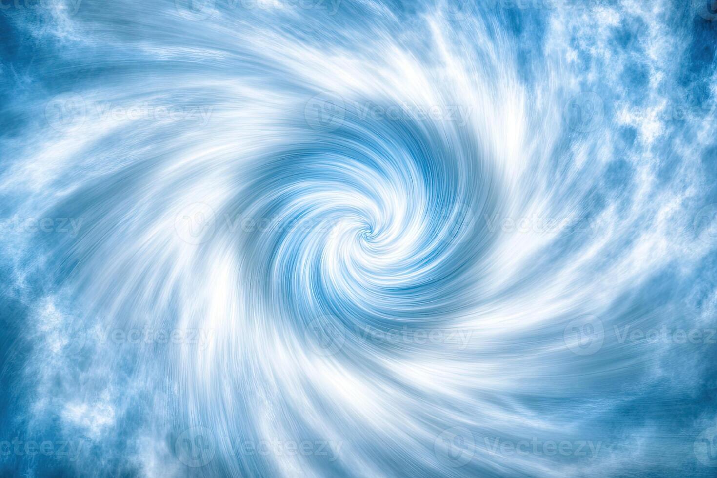 A blue vortex swirl in the sky photo