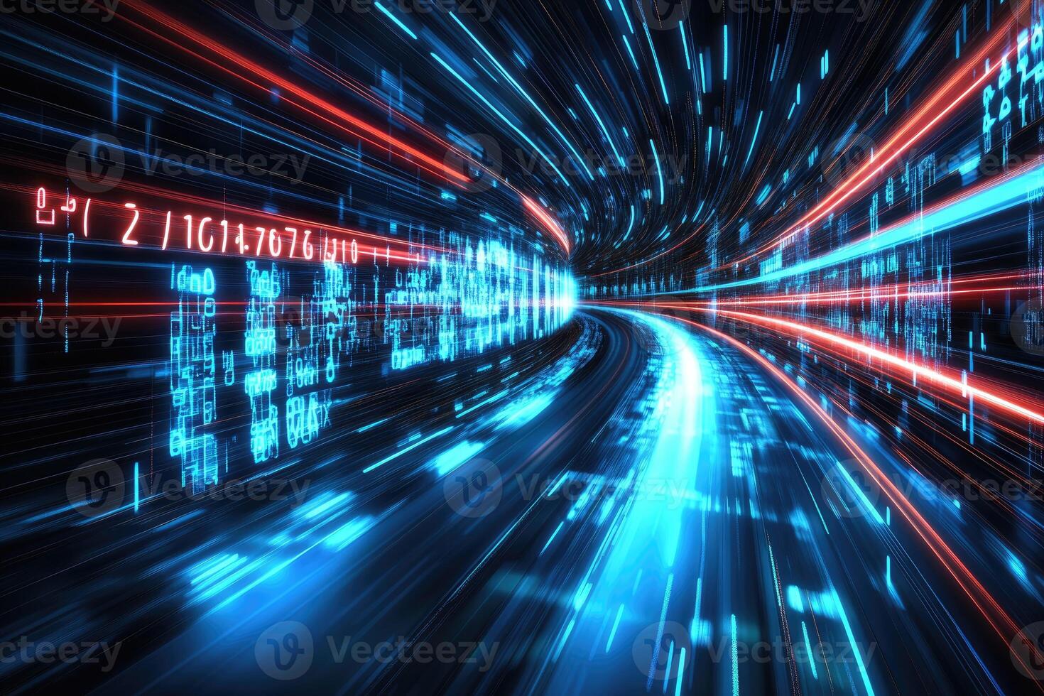 A digital image of a data trail photo