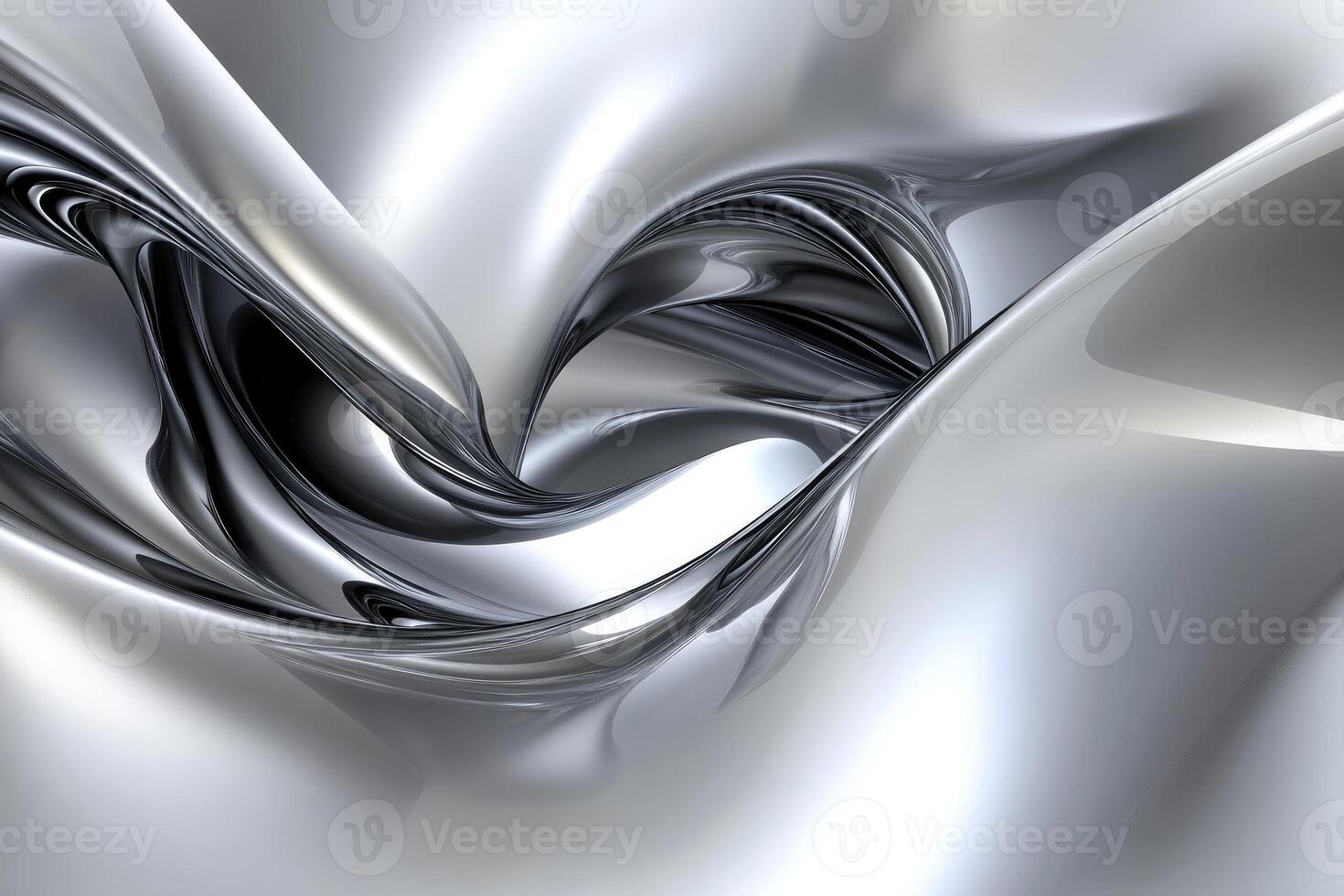 A silver and black abstract background with a swirl photo
