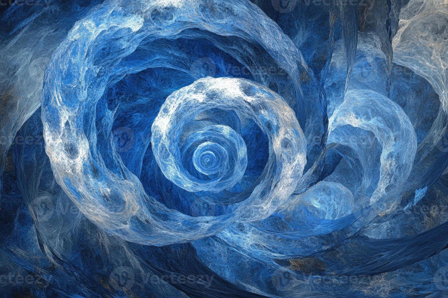 A blue swirl with swirls and swirls photo