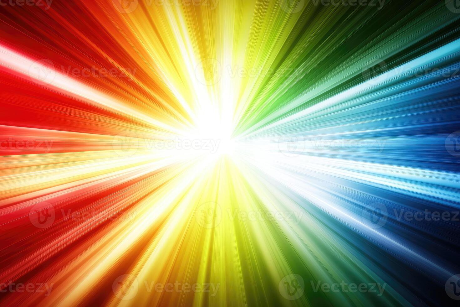 Colorful light beam background with a bright light photo