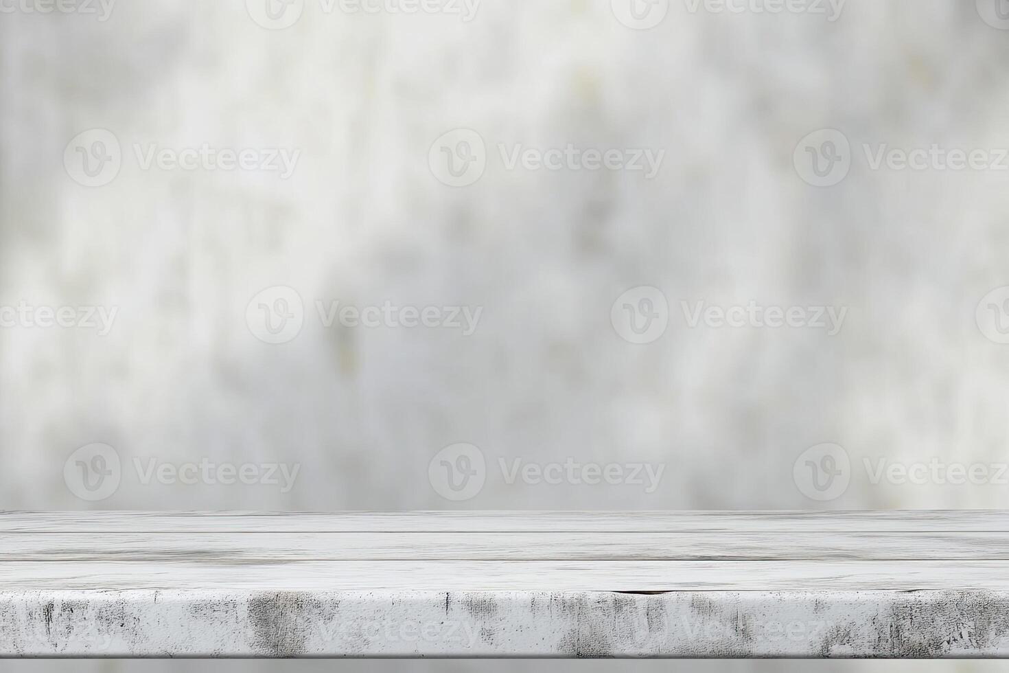 An empty table with a white background photo