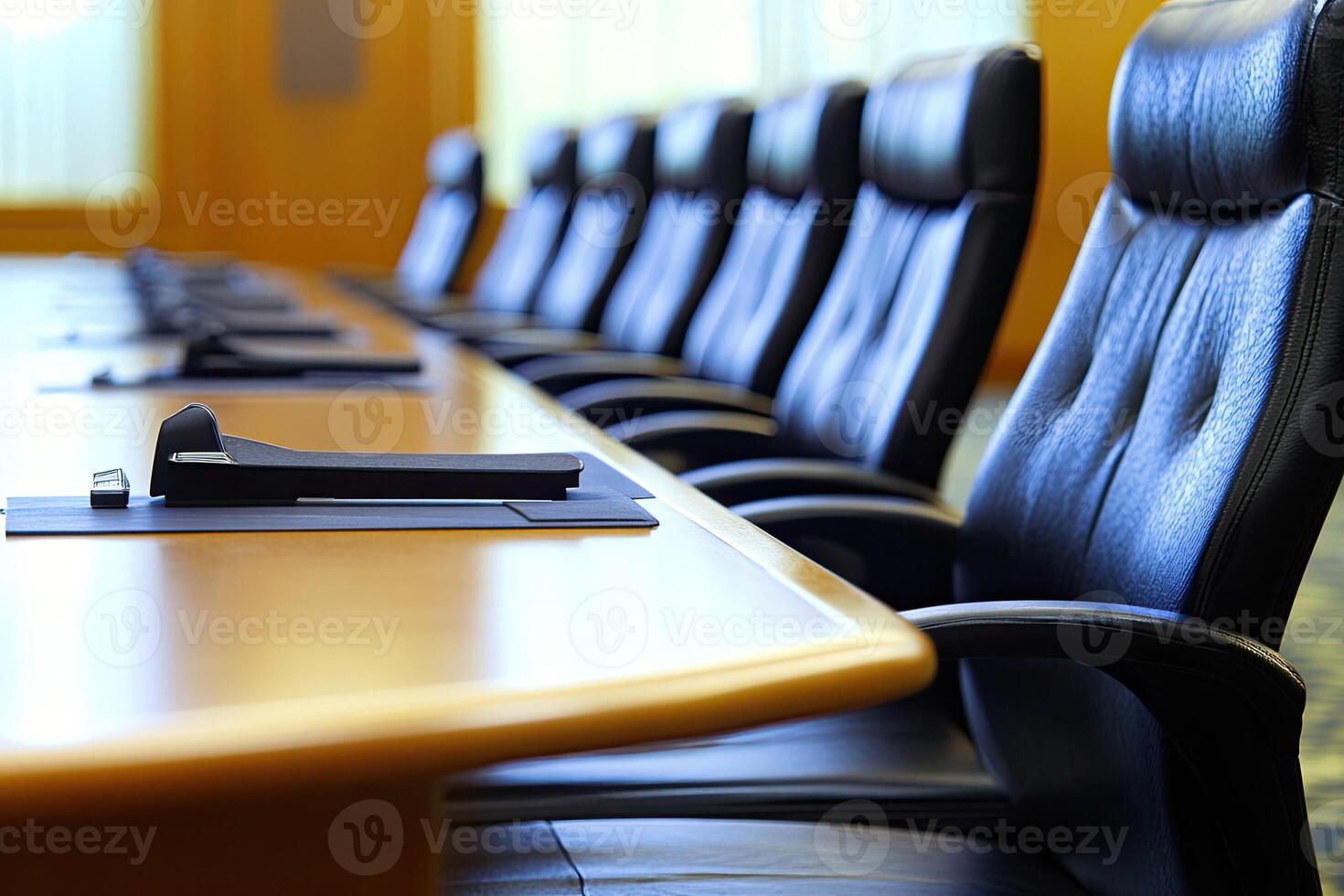 A long table with chairs photo