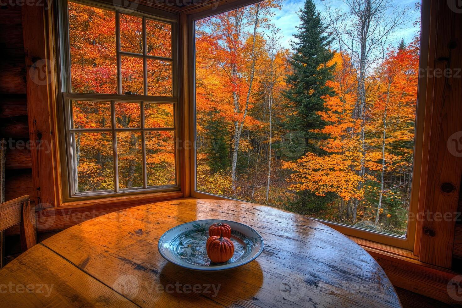 A bowl of apples on a table in front of a window photo