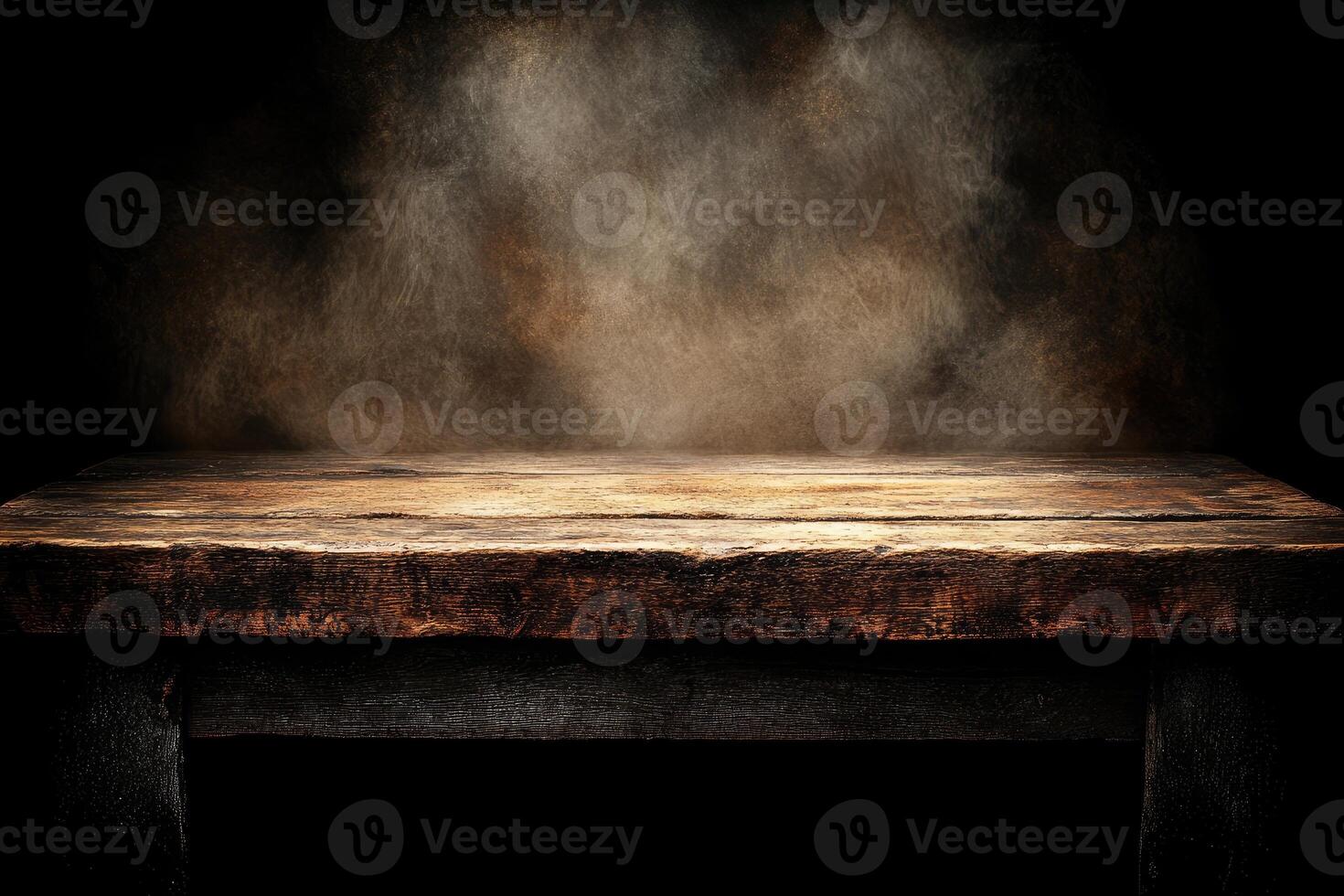 A table with smoke coming out of it photo