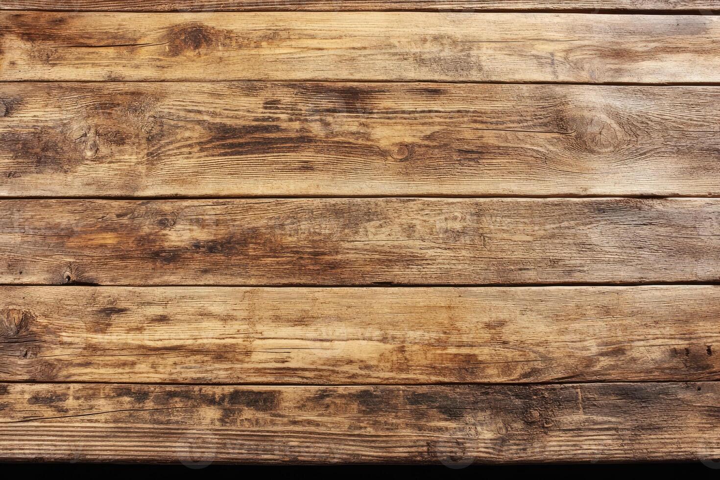 A close up of a wooden table with a dark background photo