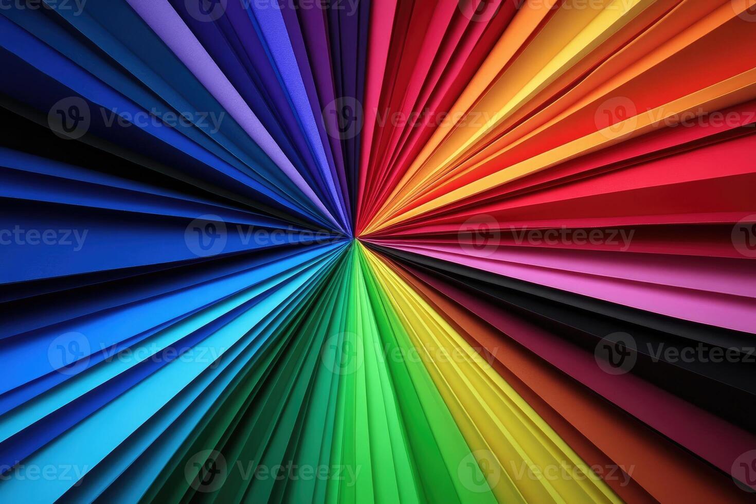 Colorful rainbow background with a starburst effect photo