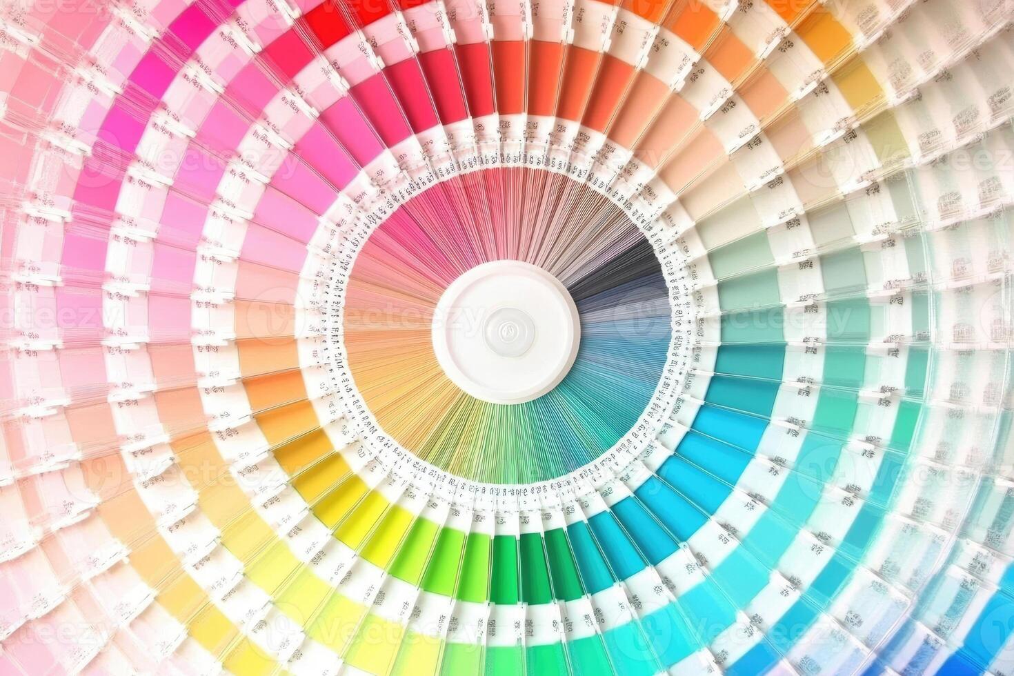 Color wheel with different colors in it photo