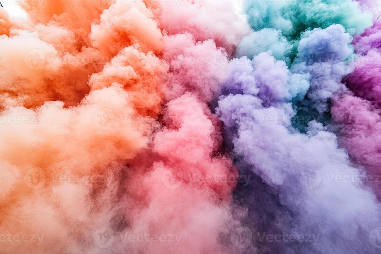 Colorful powder cloud background photo