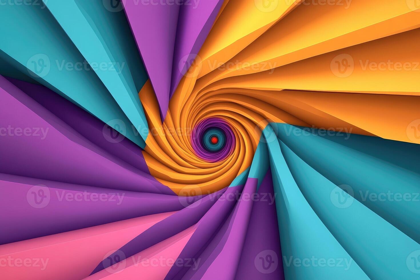 Colorful abstract background with a spiral design photo