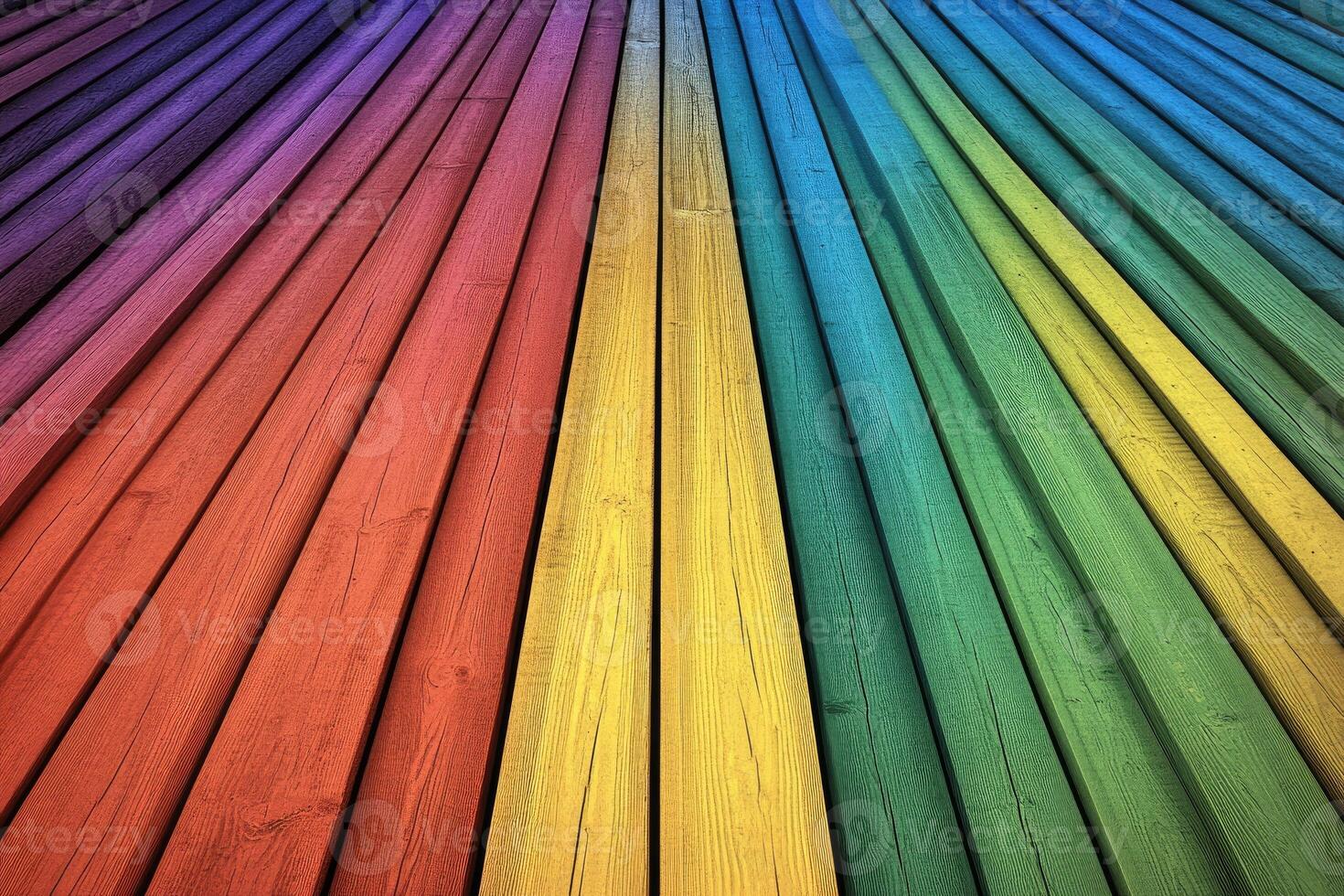 Rainbow wood background wallpaper photo