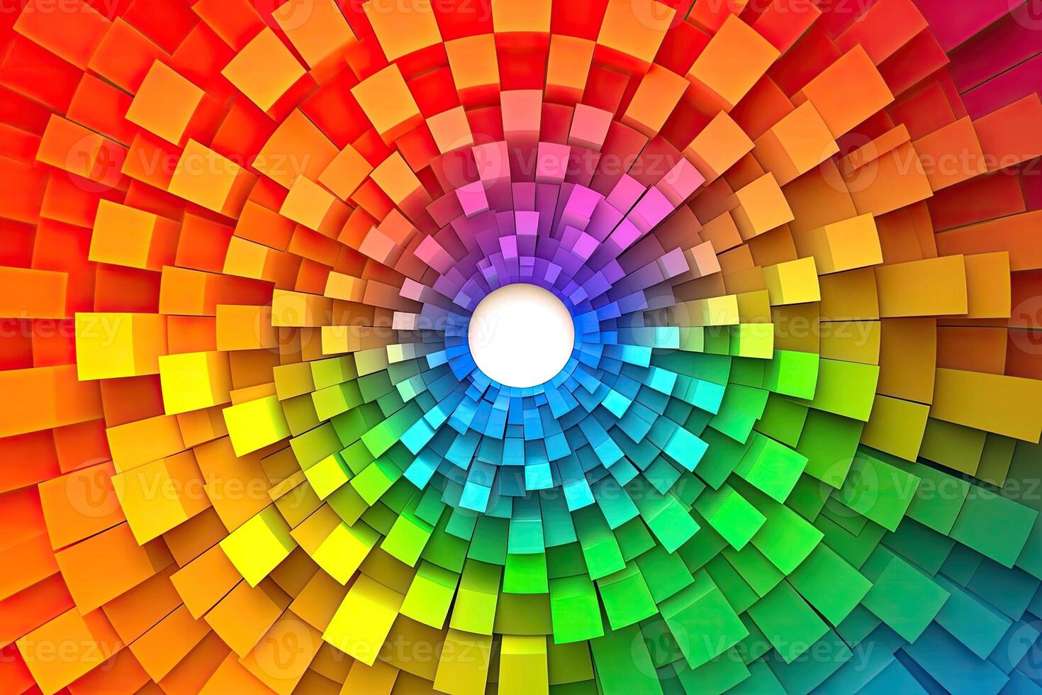 Colorful rainbow background with a circular shape photo