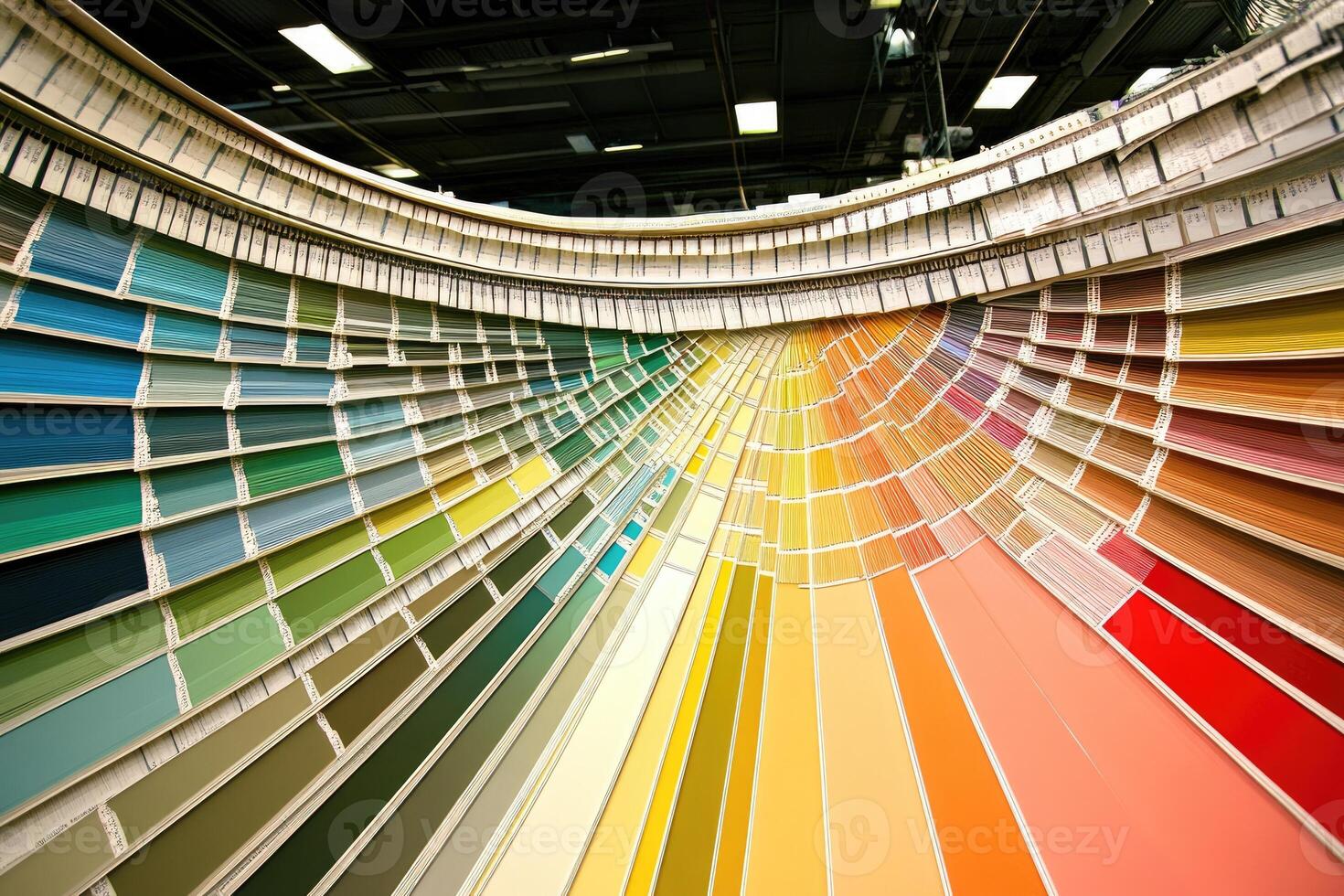 A large color chart with many different colors photo