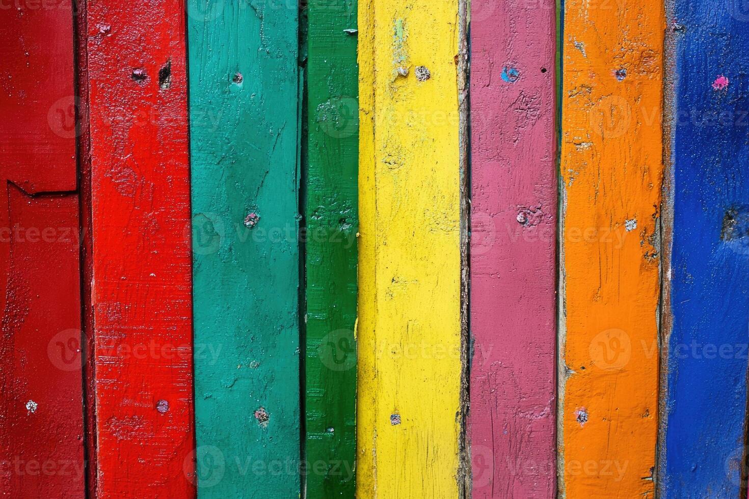 A colorful painted wall with many different colors photo