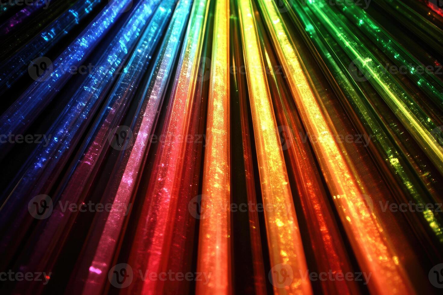 A rainbow colored background with many lines photo