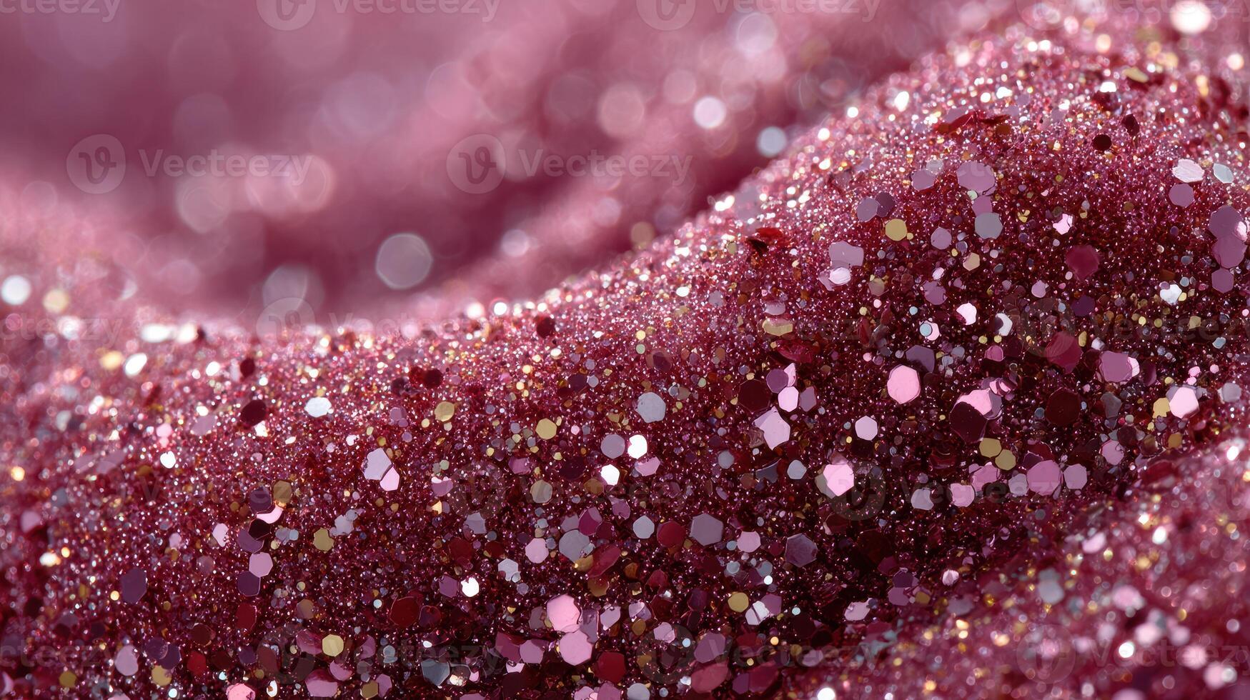 Shimmering pink glitter creates a dazzling and vibrant texture on a silky surface during daylight hours photo