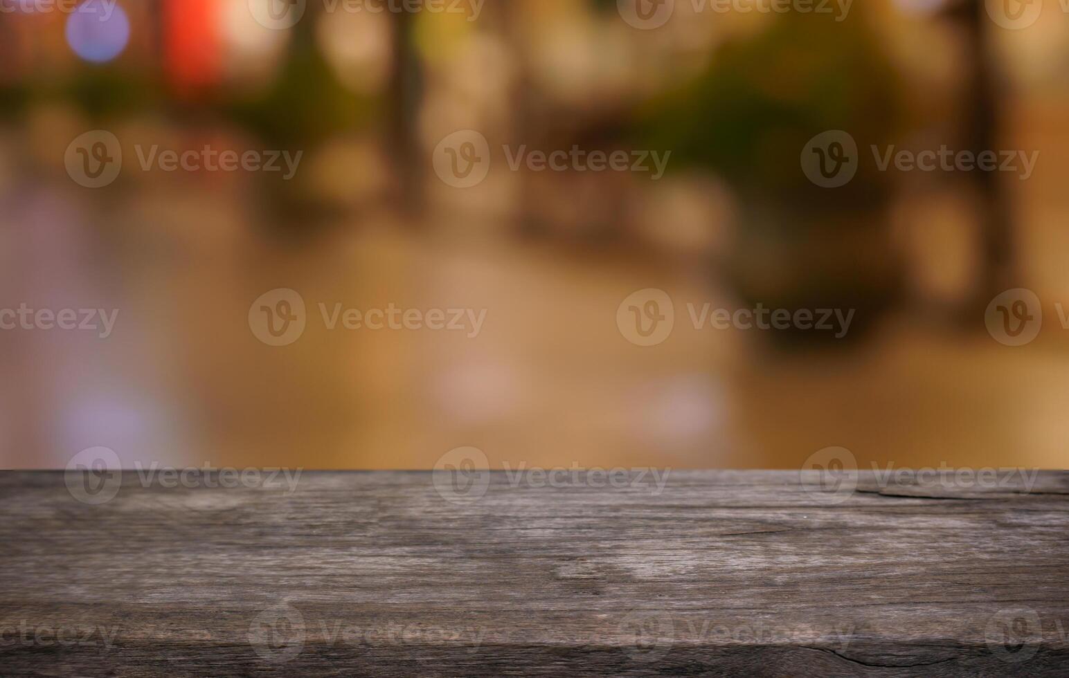 table and blur restaurant background selective focus product display photo