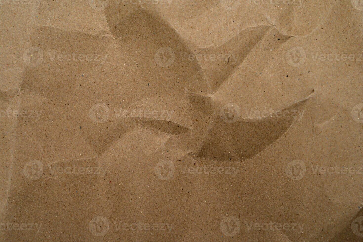 Recycle Paper Texture background. Crumpled Old craft paper abstract shape background with space paper for text high resolution photo