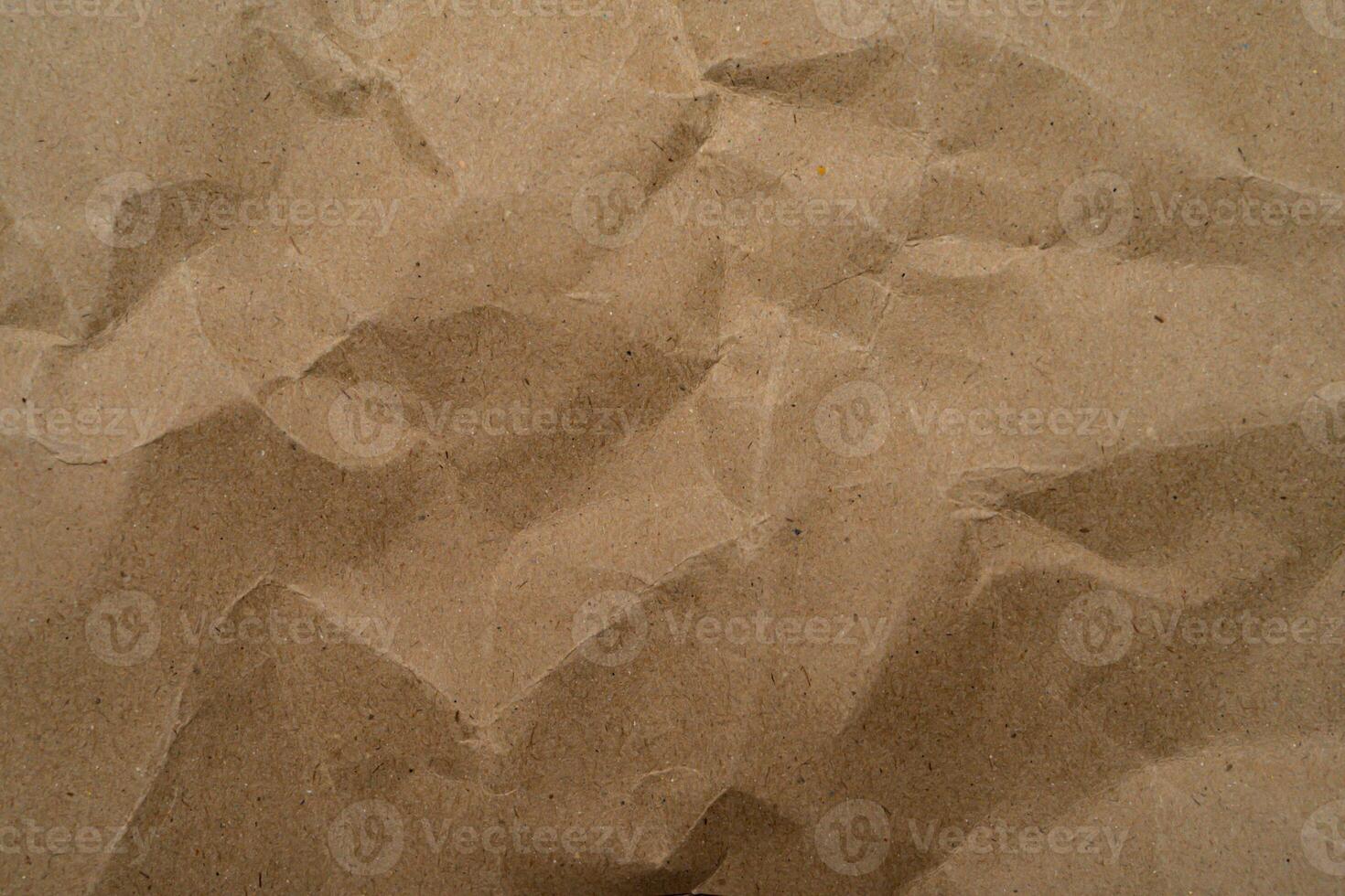 Crumpled Old kraft paper abstract shape background with space paper for text high resolution photo