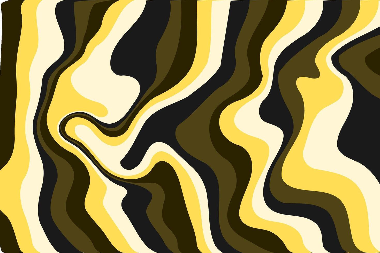 Golden black marble pattern with organic wavy texture background vector