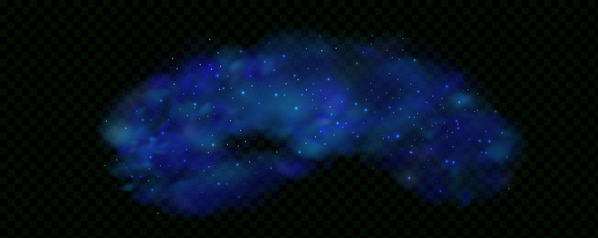 A blue brain with stars on it vector