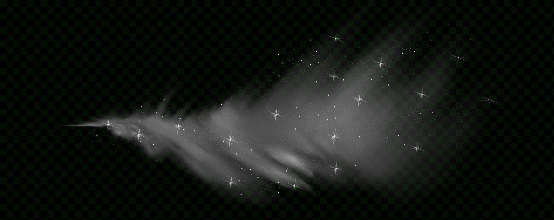 A white star with a black background vector