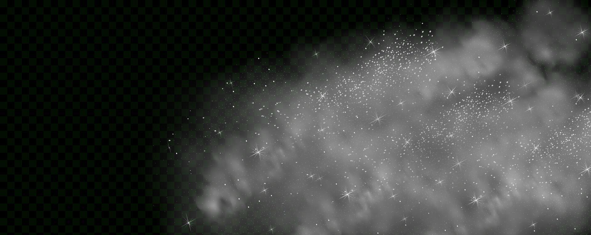 A black and white image of a snow cloud vector