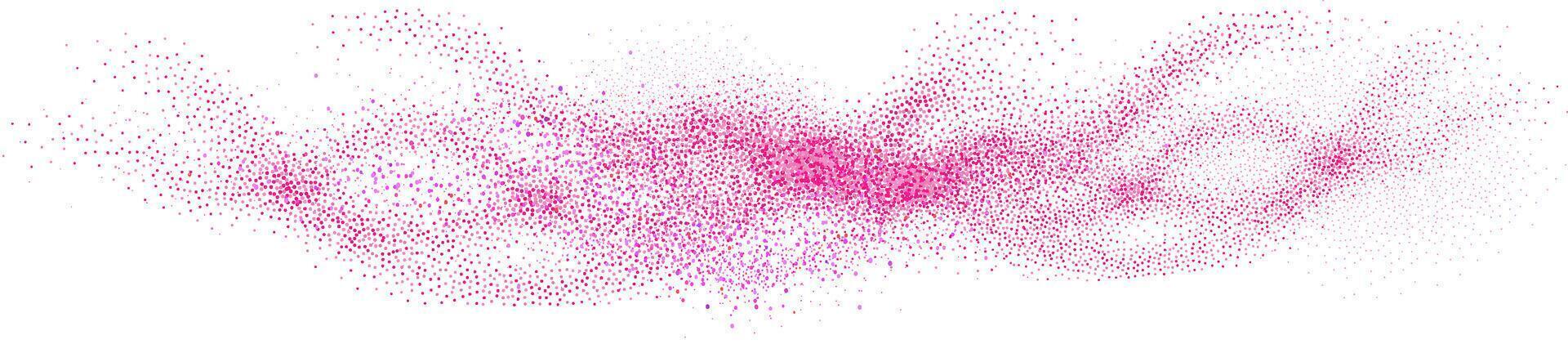 A bunch of pink dots on a white background vector