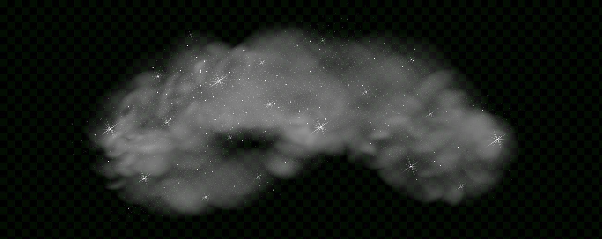 A black and white image of smoke on a black background vector