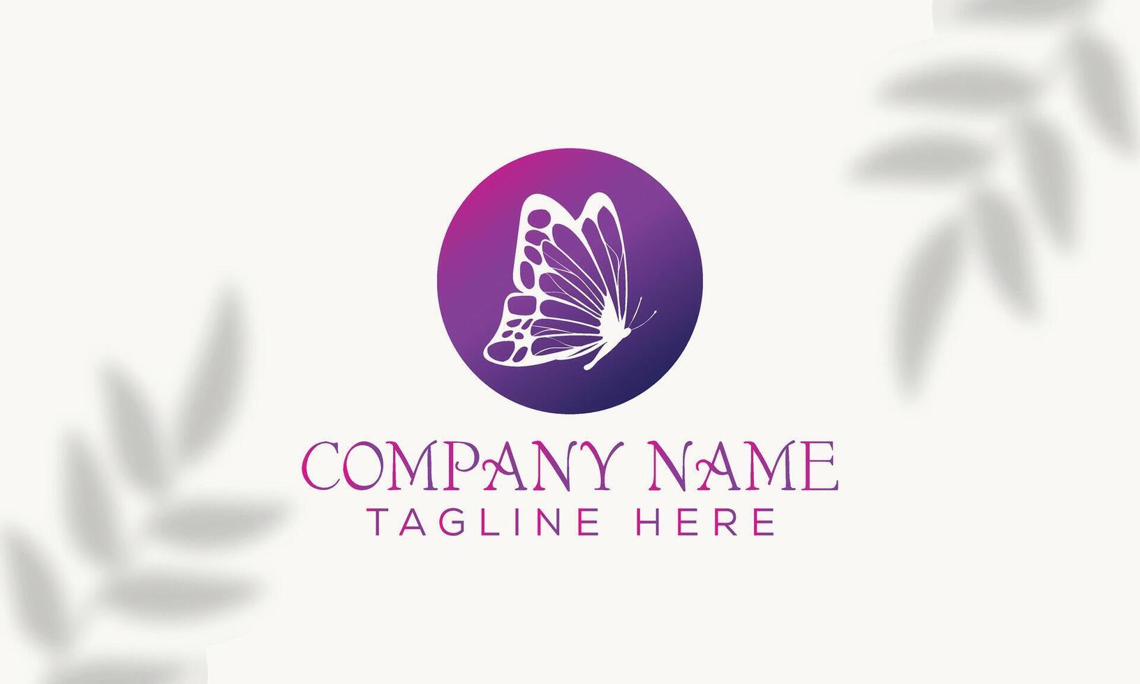 Colorful Butterfly Logo Design for Beauty and Skincare Brands vector