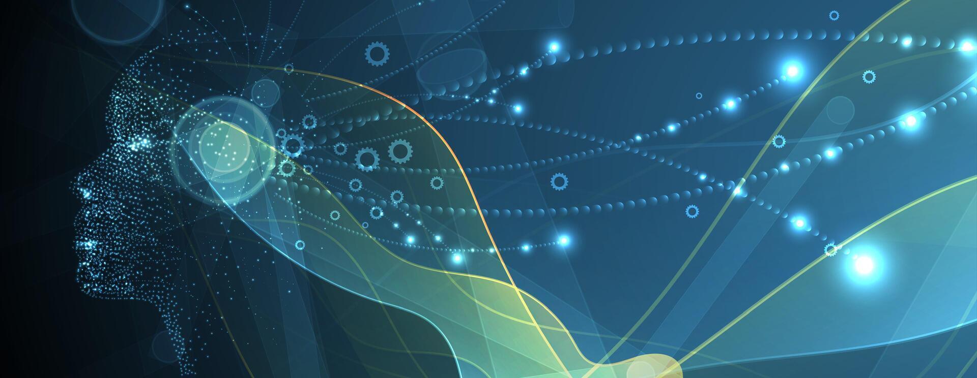 the brain is connected to a network of team vector