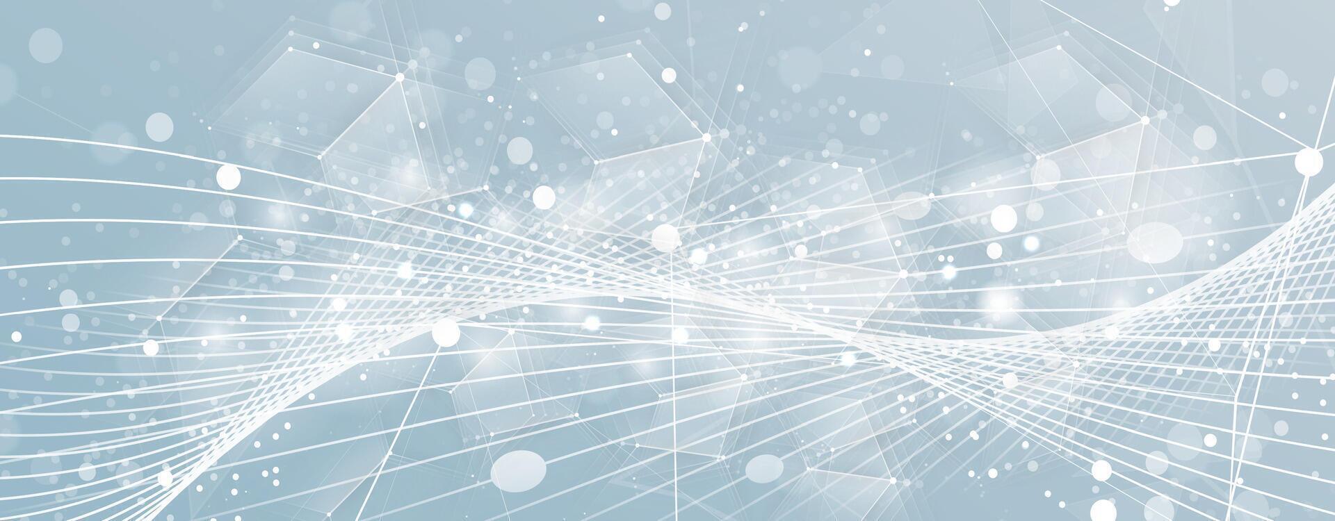 abstract grey background with lines and dots vector