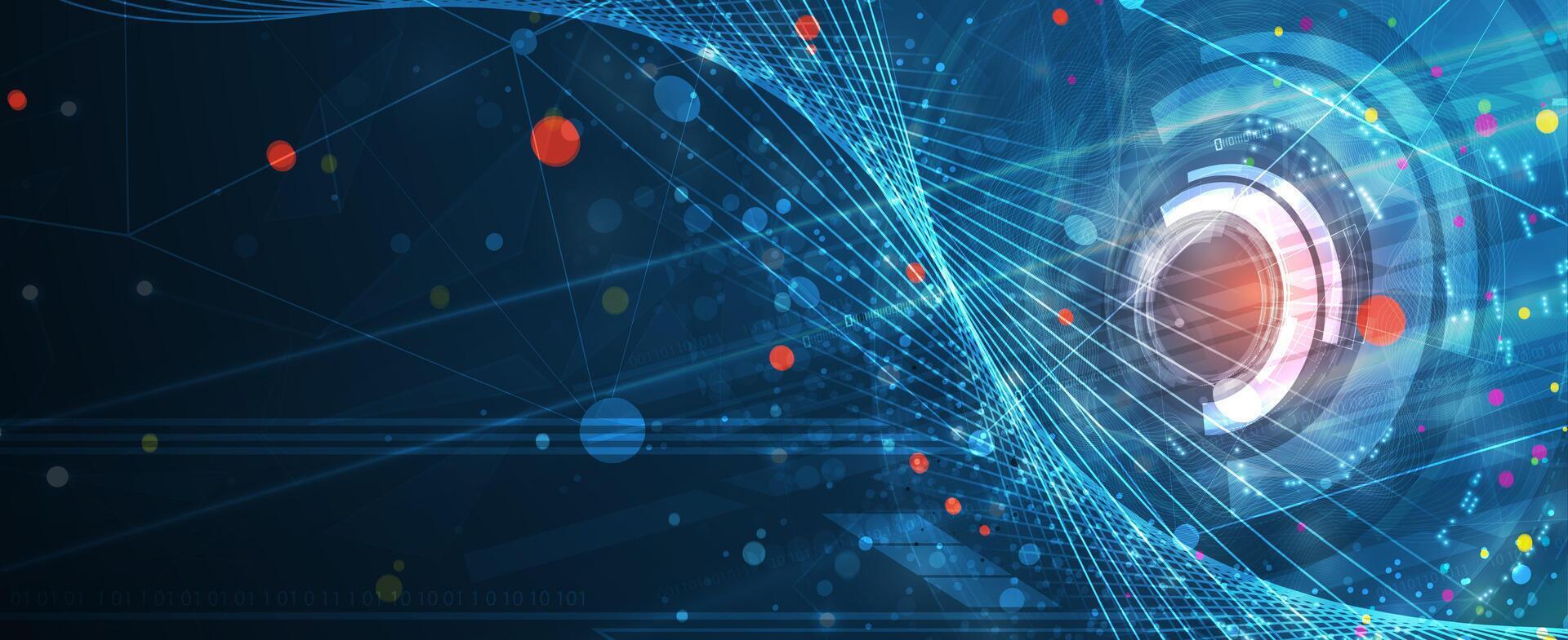 Abstract futuristic technology business background vector