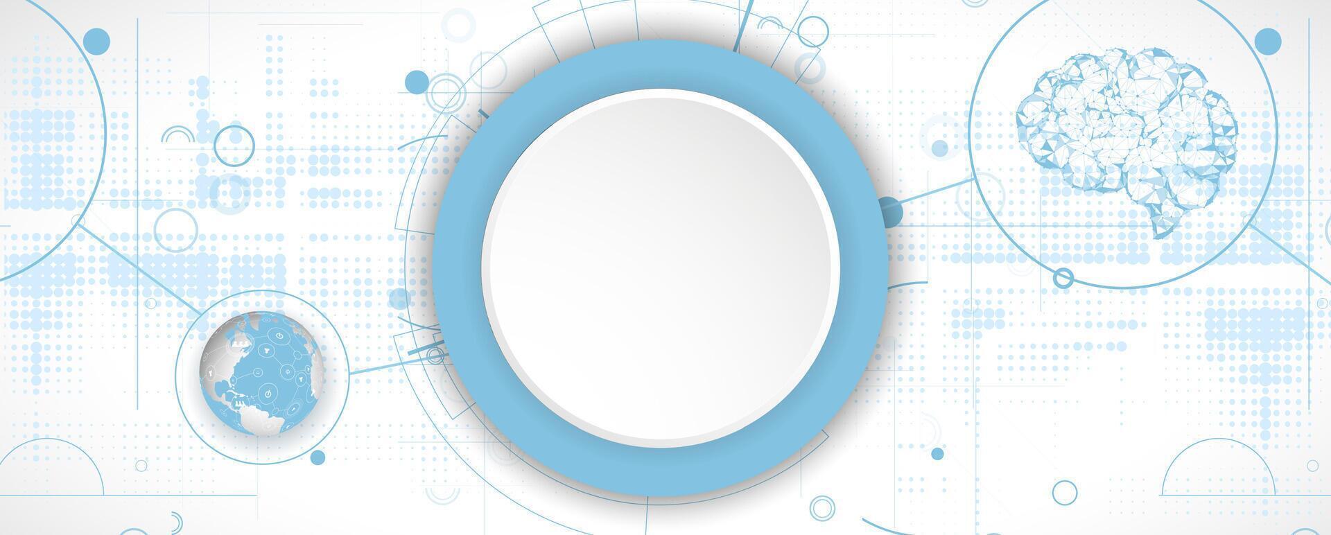a blue oval with a circle in the middle vector