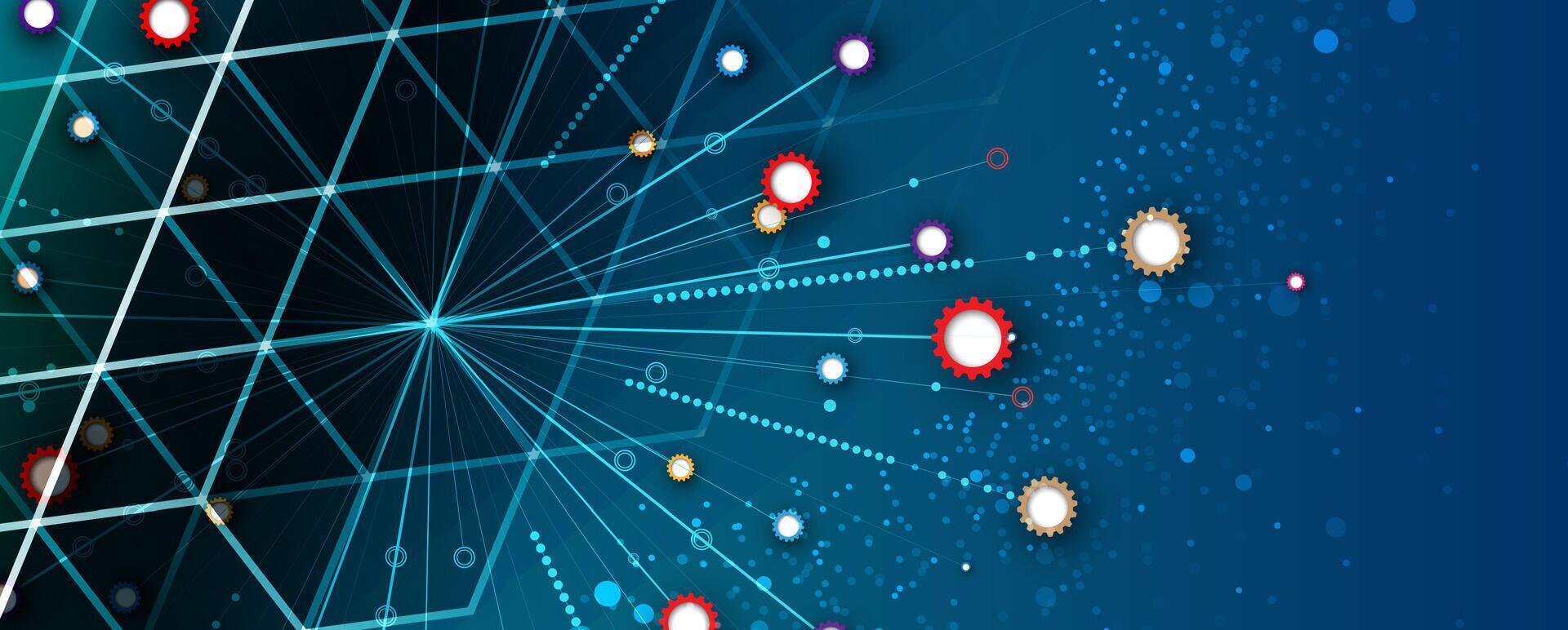 the background of a computer screen with many dots vector