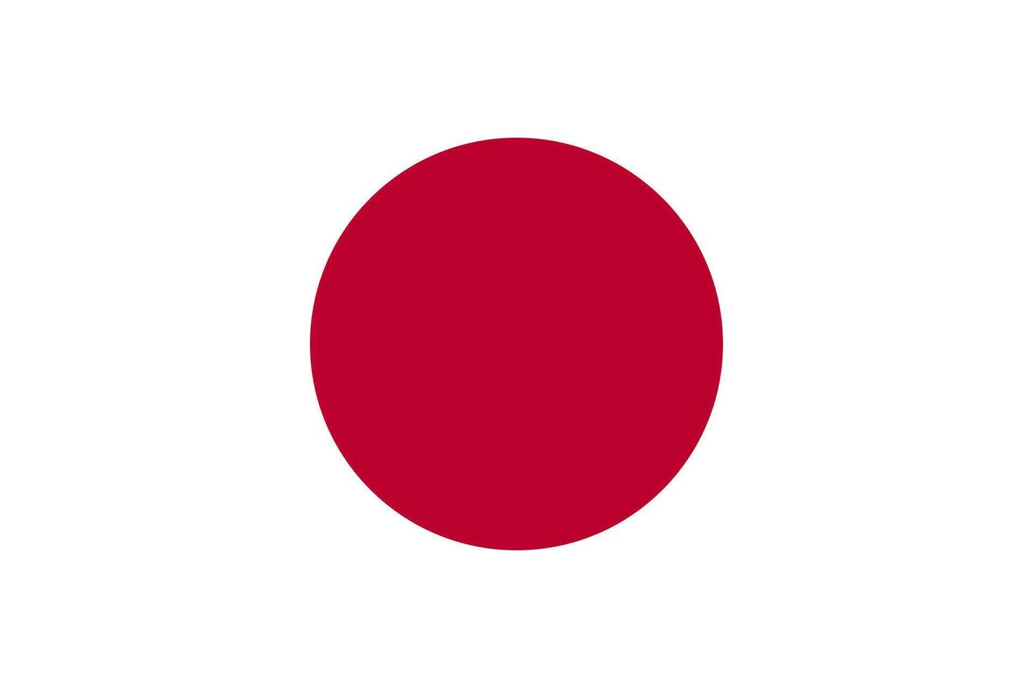 Japan flag icon . Japanese national flag symbol. Standard color and size vector