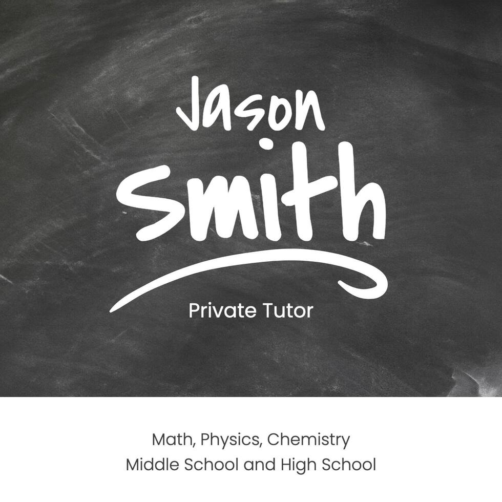 Private Tutor Business Card template