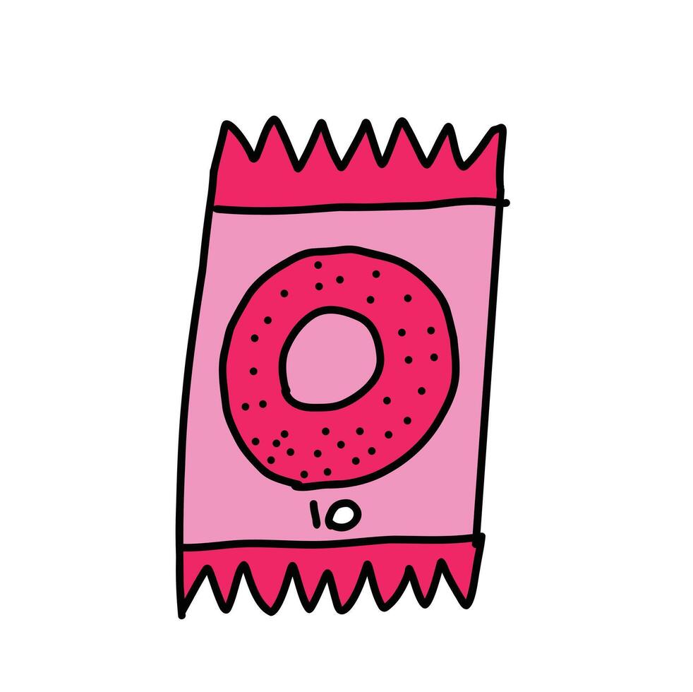Candy sweet on white background. Cartoon Style Illustration vector