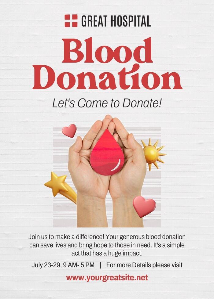 Blood Donor Event invitation template