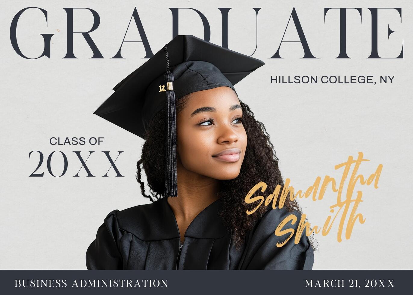 graduation template design ideas invitation 