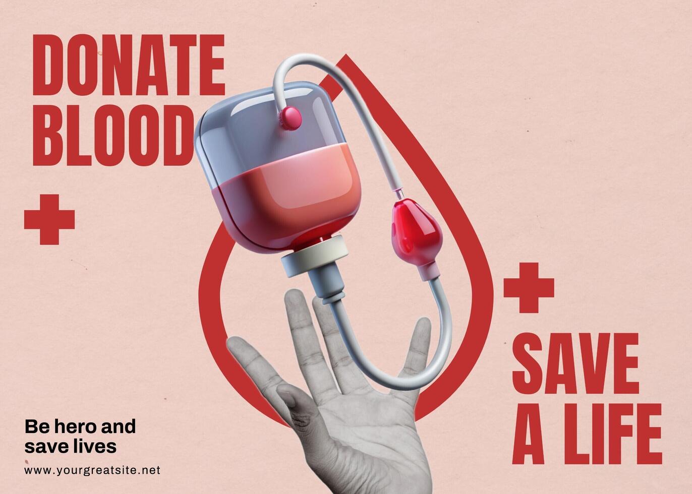 blood donor event invitation template