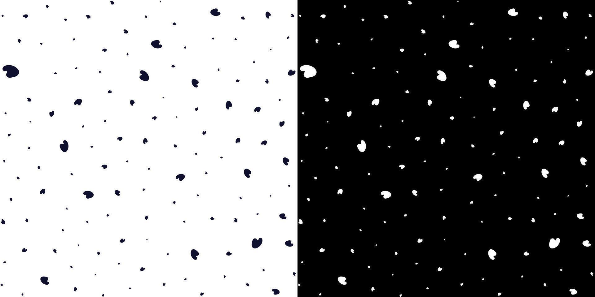 Abstract Black White Pattern Design Scattered Shapes, Inverted vector