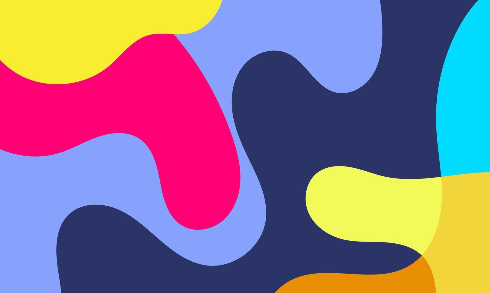 Abstract Colorful Background Vivid Shapes, Fluid Design, Modern Art vector