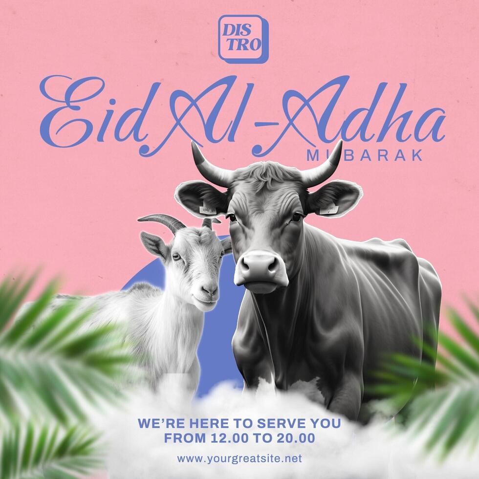 eid al adha for social media post  template
